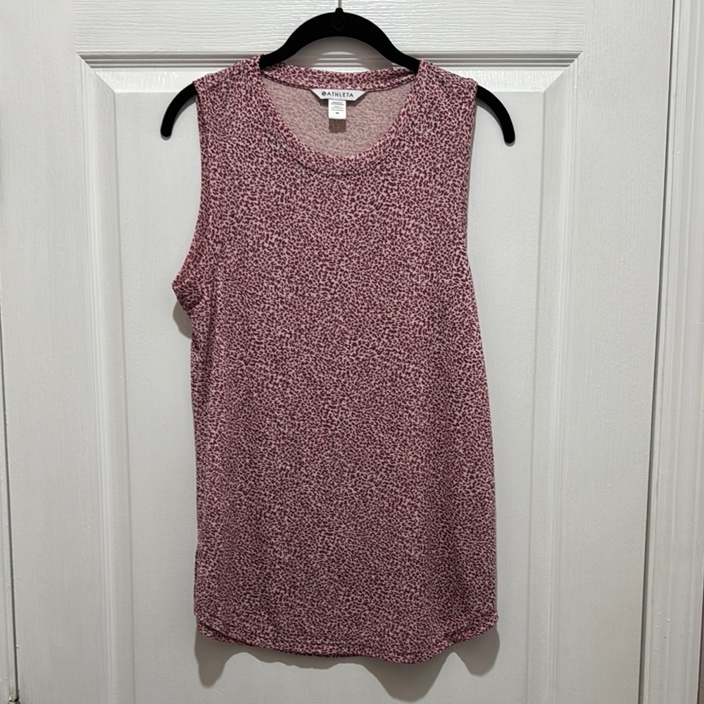 Athleta Pink Tank Top Relaxed Fit